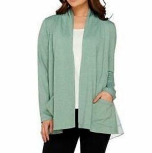 Logo by Lori Goldstein Cardigan NWOT